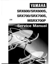Yamaha SRX600, SRX700, MSRX700P Snowmobile 1998–1999 Service Manual (P/N LIT-12618-01–95) – preview page 1
