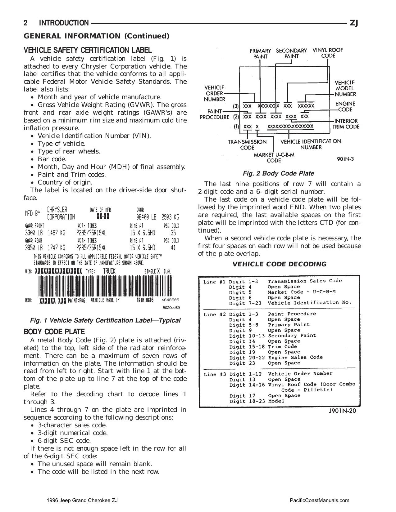 1996 Jeep Grand Cherokee Laredo, Limited & SE models 4.0L & 5.2L repair manual Preview image 4