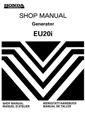 Honda EU20i, EU2000i generator shop manual Preview image 1