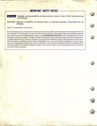 Honda ATC185 & ATC200 Shop Manual - Digital Download Preview image 2