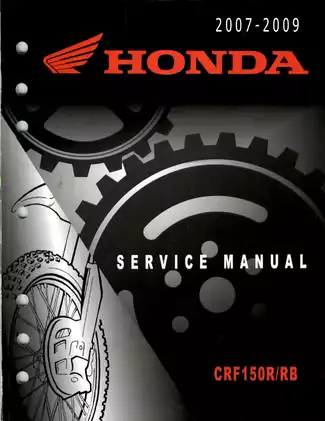 Honda CRF150R/RB Service Manual (2007-2009) - Comprehensive Guide Preview image 1
