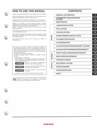 Honda CRF450R Service Manual (2005-2006) | Comprehensive Repair and Maintenance Guide Preview image 3