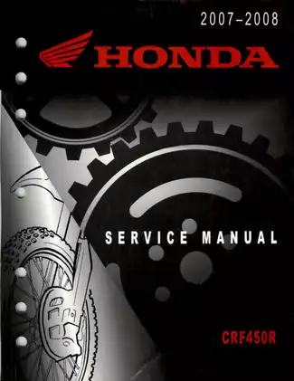 Comprehensive Honda Motorcycle Service Manual (2007-2008)