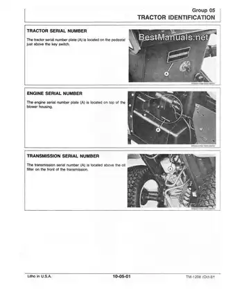 John Deere 317 Hydrostatic Tractor Technical Manual (TM-1208) Preview image 5
