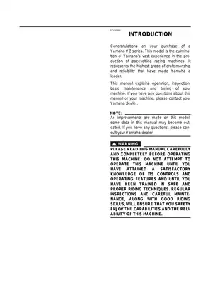Yamaha YZ250F Service Manual (2005 Model) - Comprehensive Guide for Maintenance, Repair, and Tuning Preview image 2