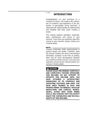 Yamaha YZ250F Service Manual (2015 & Newer) - Comprehensive Maintenance Guide Preview image 2