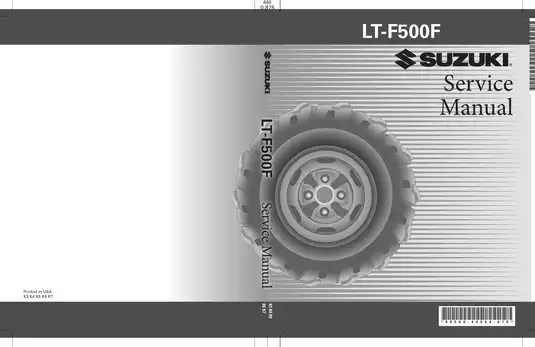 2003-2007 Suzuki Vinson 500, LT-F500F service manual Preview image 1