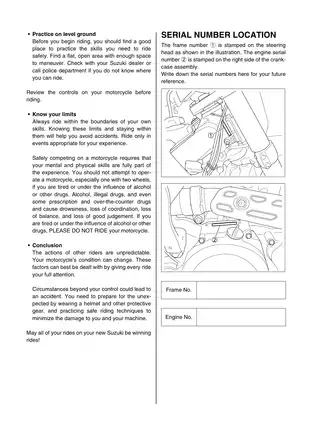 Suzuki RM-Z450 Maintenance and Service Manual Preview image 2