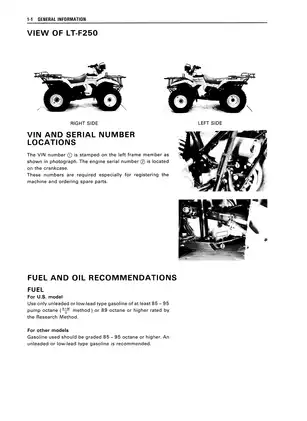 1988-2002 Suzuki QuadRunner 250, LT-F250 service manual Preview image 5