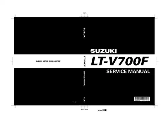 Complete Service Manual for Suzuki LT-V700F (2004)