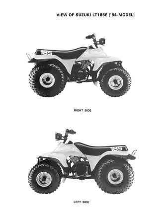 Suzuki LT185 Service Manual - Comprehensive Guide for Mechanics Preview image 3