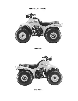 Comprehensive Service Manual for Suzuki LT230GE (1986-1987) Preview image 3