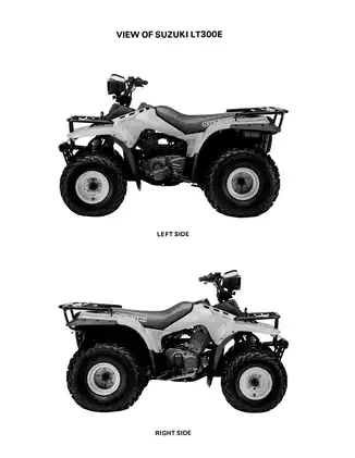 Suzuki LT300E Service Manual - Comprehensive Maintenance and Repair Guide Preview image 3