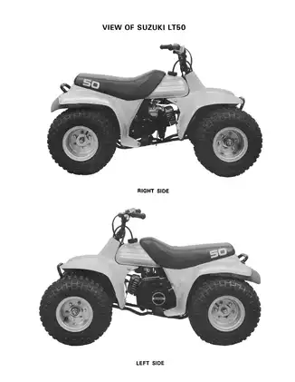 Comprehensive Service Manual for Suzuki LT50 Motorcycle (1985-2001) Preview image 4