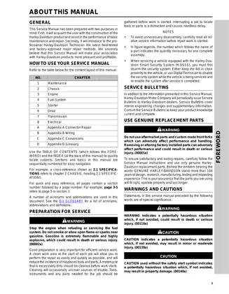 2008 Harley-Davidson Dyna Models Service Manual Preview image 2