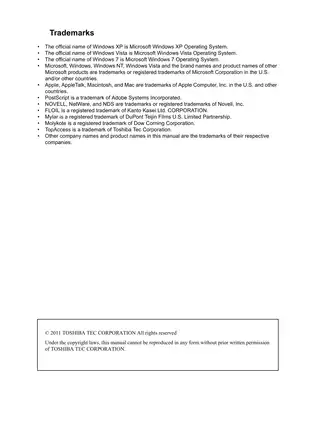 Toshiba e-STUDIO2040C/2540C/3040C/3540C/4540C Service Manual Preview image 2