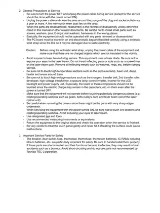 Toshiba e-STUDIO2040C/2540C/3040C/3540C/4540C Service Manual Preview image 4