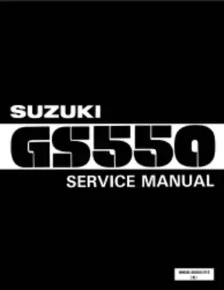 1977-1983 Suzuki GS550 repair manual Preview image 2