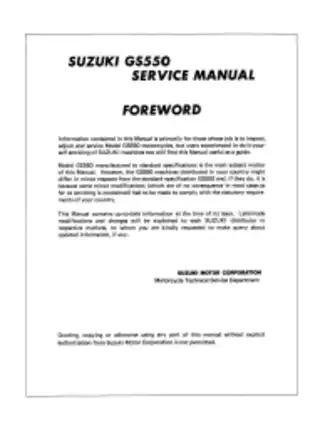 1977-1983 Suzuki GS550 repair manual Preview image 3