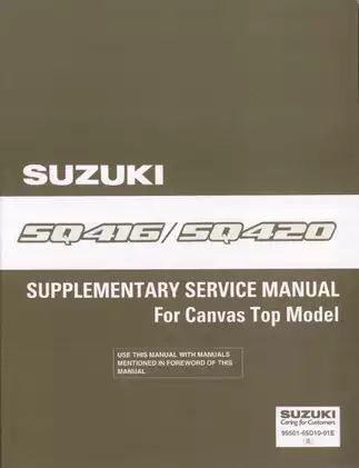 1997-2005 Suzuki Grand Vitara service manual