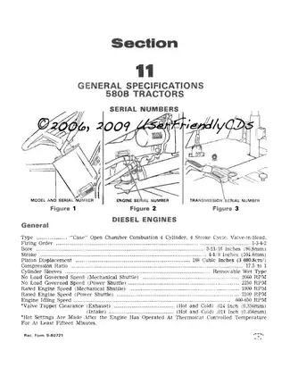 Case 580CK Model B Backhoe Loader Service Manual - Comprehensive Guide Preview image 4