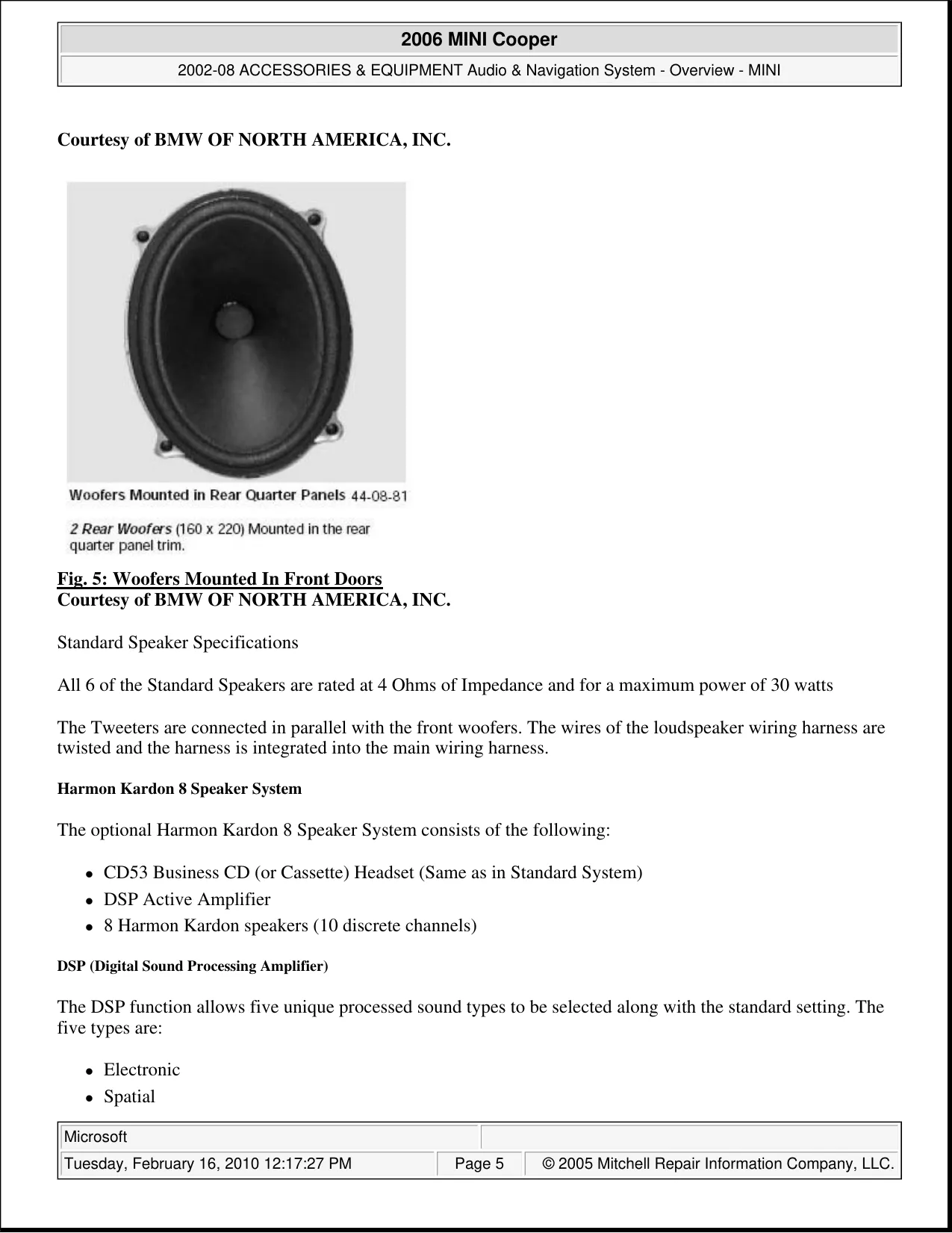 2002-2006 BMW Mini Cooper Audio & Navigation System Preview image 5