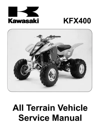 Preview: 2003–2004 Kawasaki KFX400 All Terrain Vehicle Service Manual (P/N 99000-11550-041)