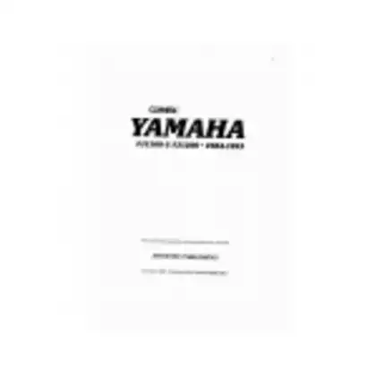 1984-1993 Yamaha FJ1100, FJ1200 service manual Preview image 1