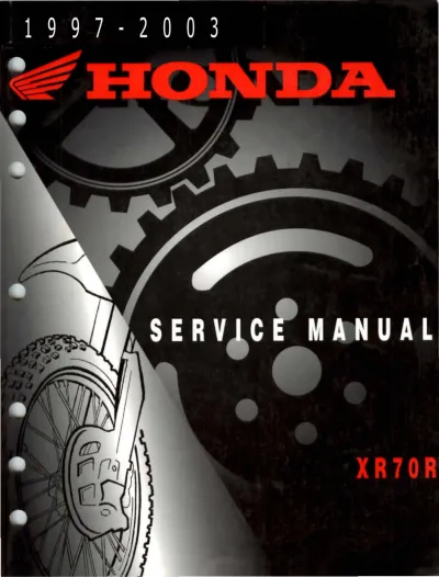 Preview: 1997–2003 Honda XR70R Factory Service Manual (P/N 31494-81100)