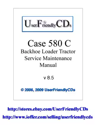 1975-1980 J.I. Case 580C, 580CK C backhoe loader manual Preview image 1