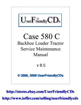 Case 580C Backhoe Loader Service Manual