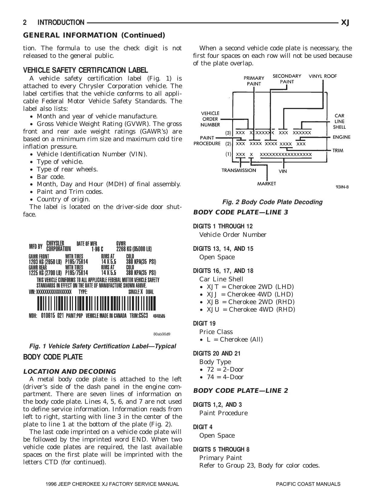 1996 Jeep Cherokee XJ repair manual Preview image 5