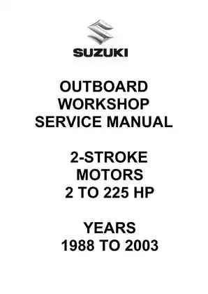 Suzuki Outboard Workshop Service Manual (1988-2003)