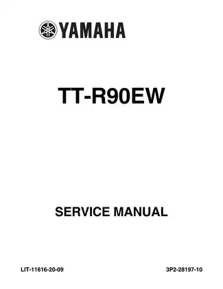1999-2007 Yamaha TT-R90E, TT-R90 service manual