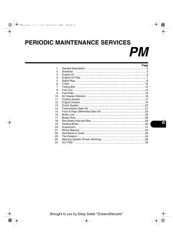 Preview: Subaru WRX STI 2011 Workshop Manual (P/N G1130BE2)