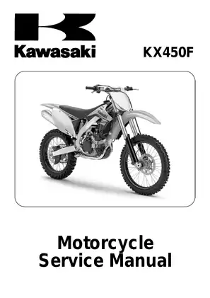 2009-2011 Kawasaki KX450F service manual Preview image 1