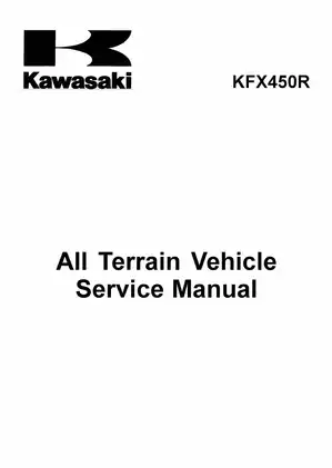2008-2011 Kawasaki KFX450R, KFX450 ATV service manual Preview image 3