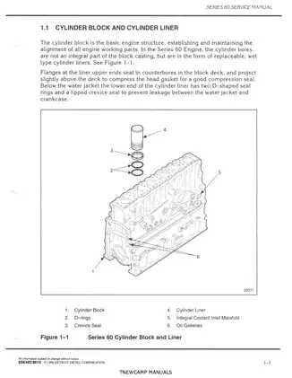 Detroit Diesel Series 60 Engine Service Manual (1996) Preview image 4