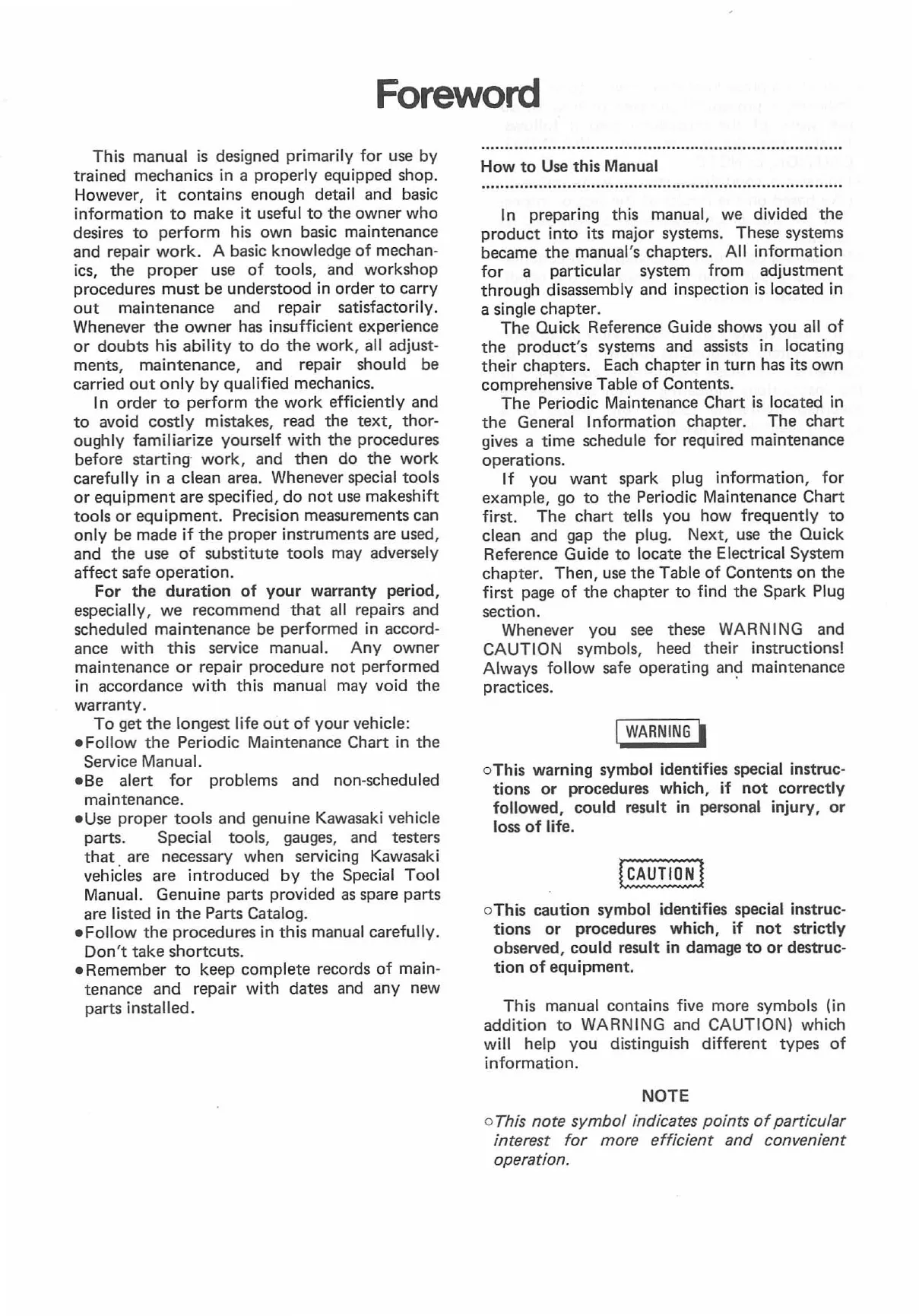 Kawasaki KLF 300 ATV Service Manual - Comprehensive Guide to Maintenance and Repairs Preview image 4