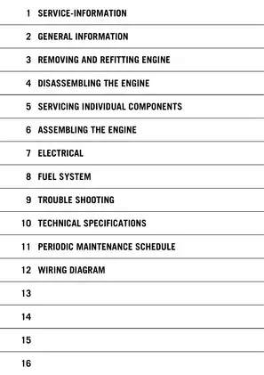 2004-2010 KTM 250, 300 service manual Preview image 1