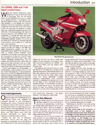 1983-1997 Kawasaki ZX900, ZX1000, ZX1100 Ninja service and repair manual Preview image 5