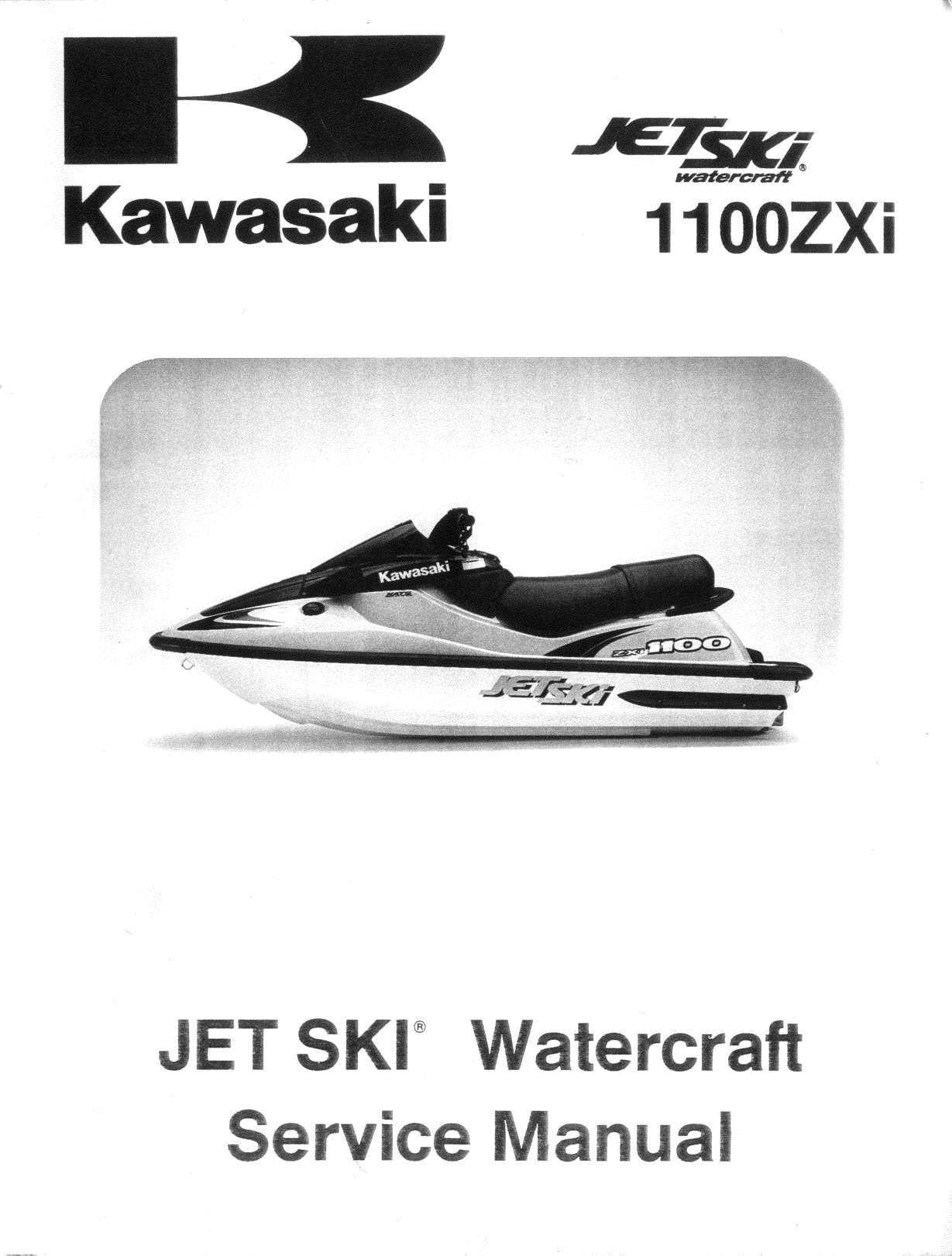 1996-2002 Kawasaki 1100 ZXi Jet Ski service manual Preview image 6