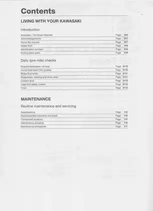 1987-1997 Kawasaki ZX600, ZX750, Ninja, Fours service and repair manual Preview image 2