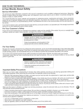 2010-2012 Honda CRF250R service manual Preview image 2