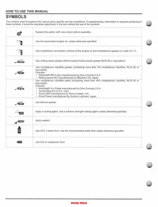 2010-2012 Honda CRF250R service manual Preview image 4