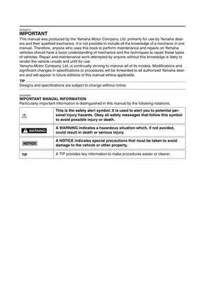 2011-2012 Yamaha FZ8NA, FZ8SA, FZ8 service manual Preview image 3