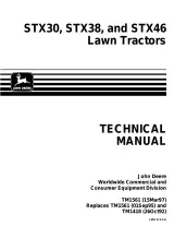 John Deere STX30 STX38 STX46 Lawn Tractors Technical Service Manual (P/N TM1561) – preview page 1