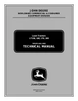 John Deere LT150, LT160, LT170, LT180 Lawn Tractors 2000–2005 Technical Manual (P/N TM1975) – preview page 1