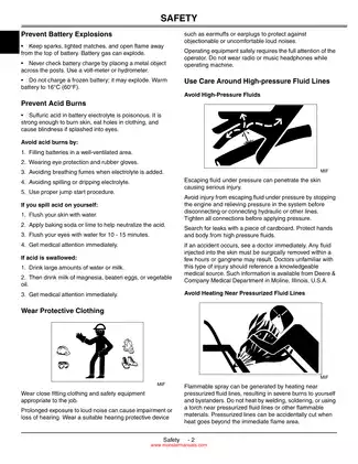John Deere L100 series L100, L110, L120, L130 lawn tractor repair manual Preview image 4