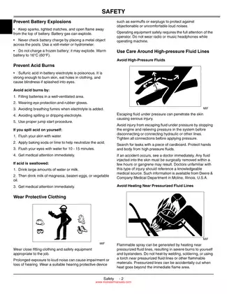 John Deere L100 Series Lawn Tractors Technical Manual (TM2026) Preview image 4